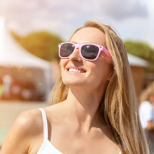 Vista 140 de Suministros para regalos de fiesta de colores neón Paquete de 8 gafas de sol unisex