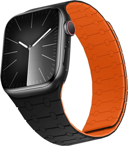 Vista 27 de Compatible con correa de Apple Watch de 49mm 46mm 45mm 44mm 42mm 41mm 40mm 38mm, correa de bucle magnético ajustable de silicona para iWatch Ultra