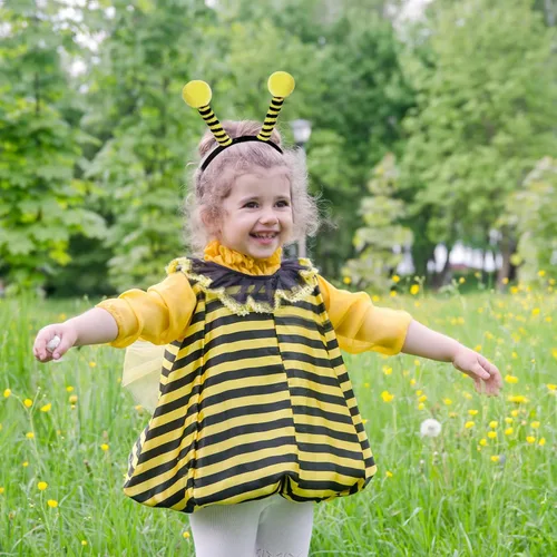 Vista 5 de 15 diademas de tentáculo de abeja para fiestas, para niñas, decoración de abejas Amarillo