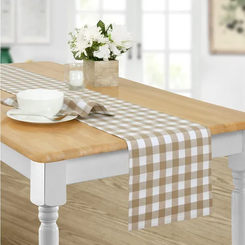 Vista 30 de Home Bargains Plus Country Rustic Buffalo - Juego de 4 manteles individuales de algodón a cuadros, color negro, a cuadros, de fácil cuidado