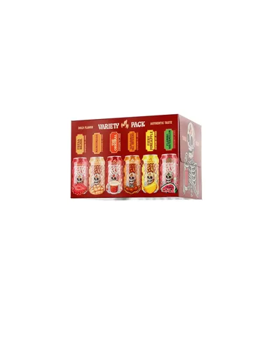 Vista 3 de Fuego Rojo Variedad 6-Pack 6 Sabores Sin Alcohólico Michelada Espumosa - Tomate, Lima & Chile Sabrosa Bebida Mexicana
