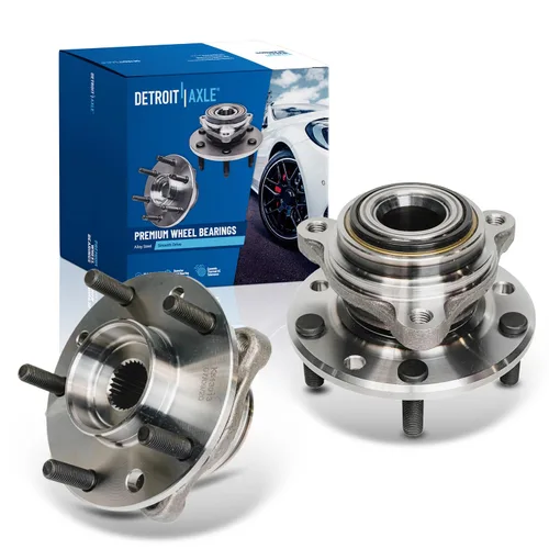 Vista 39 de Detroit Axle - Cojinete de rueda delantera y cojinete de rueda trasera para Honda Civic 1992-2000, Civic Del Sol 1993-1997, 4 lengüetas no ABS 1992