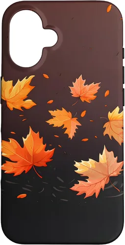 Vista 32 de Autumn Maple Leaves Swirling in The Wind Case for iPhone 17