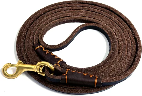 Vista 11 de Guiding Star Correa de cuero para perro de 6 pies, correas para perros grandes, resistente, suave, trenzada, hecha a mano, correa de entrenamiento