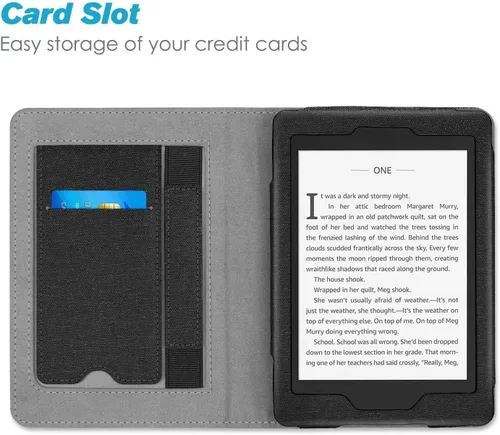 Vista 5 de Funda para Kindle Paperwhite de 6" 5ª/6ª/7ª/10ª generación (versión 2012-2018, modelo EY21 y DP75SDI y PQ94WIF) Funda protectora inteligente