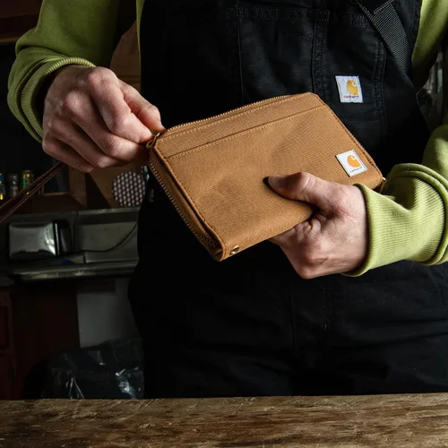 Vista 7 de Carhartt Carteras de embrague planas de lona casuales para mujer