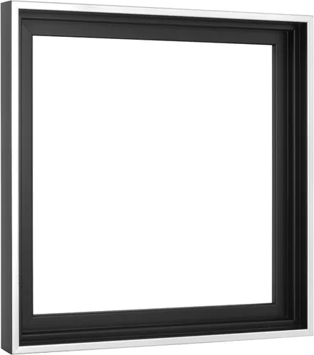 Vista 54 de MCS - Marco flotante de lona, 12 x 16, negro y dorado, paquete de 1