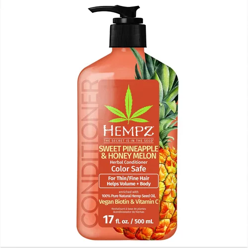 Vista 7 de Hempz Acondicionador de biotina – Original Light Floral & Banana – Para el crecimiento y fortalecimiento del cabello seco, dañado y teñido teñido
