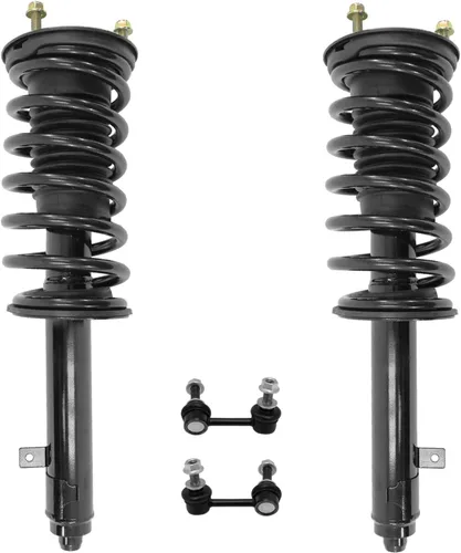 Vista 65 de Detroit Axle - 4 barras estabilizadoras de puntales delanteros para Kia Forte Koup 10-13 12-13 Forte5, puntales y barras estabilizadoras de resorte