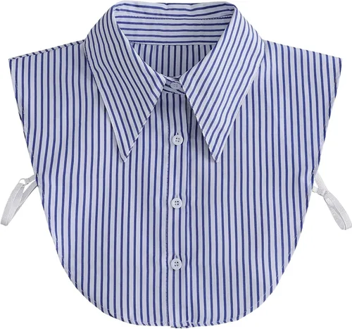 Vista 8 de YEKEYI Cuello Falso de Camisa Cuello Falso Desmontable Puños de Muñeca Puños de Manga Falsa Cuello de Media Camisa