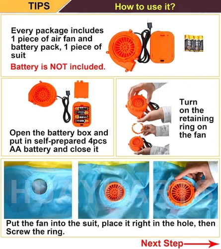 Vista 4 de IHGYT Disfraz inflable de elefante disfraz de elefante para montar con aire inflado vestido de fiesta Halloween y Navidad cosplay talla adulto Paseo