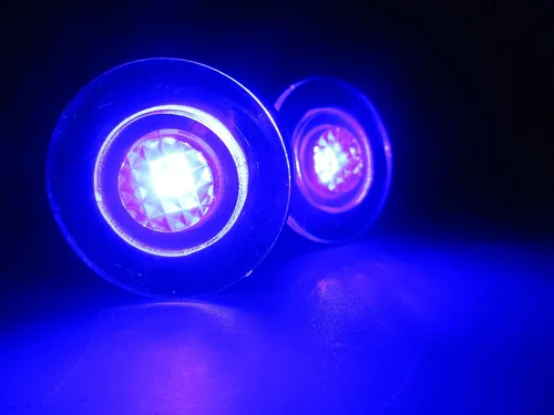 Vista 9 de Pactrade Marine 4 Piezas Bote LED Livewell Botón Redondo Azul Cortesía Luz OEM Impermeable