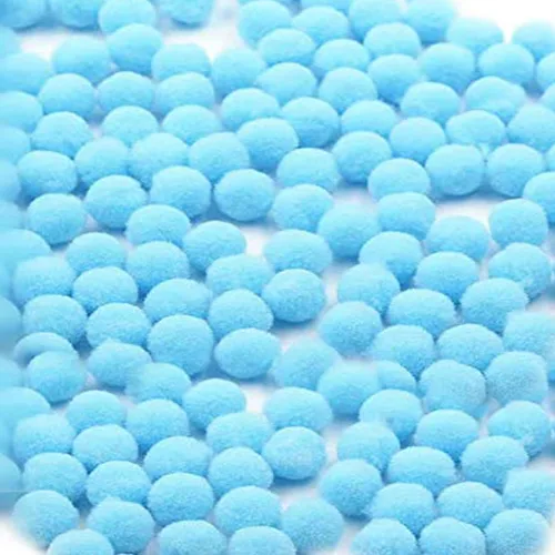 Vista 24 de 1000 pompones para manualidades de 1 pulgada, bolas de pompón mullidas de Navidad, pequeñas bolas de pompones para manualidades, proyectos