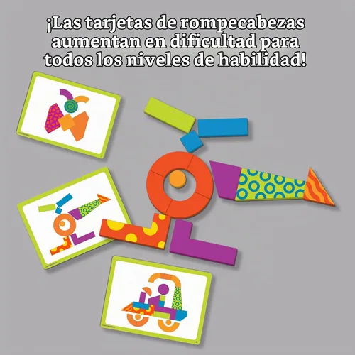 Vista 6 de MindWare Patrones de imaginación: juego creativo y magnético con formas estampadas
