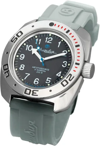 Vista 2 de VOSTOK Amphibian 710811 - Reloj de pulsera automático para hombre con cuerda automática