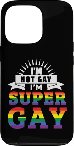 Vista 10 de iPhone 16 Im Not Gay Im Super Gay LGBTQ Pride Equality Rainbow Flag Case