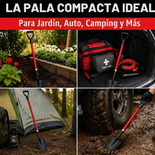 Vista 5 de TABOR TOOLS Pala con hoja redondeada y cómodo mango de agarre en D de 31 pulgadas de fibra de vidrio, pala de excavación. J201A.