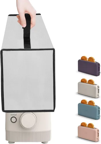 Vista 9 de Funda para Tostadora Bella de 2 Rebanadas Delgada, Funda para Tostadora de 2 Rebanadas, Impermeable Resistente al Calor A Prueba de Polvo Funda