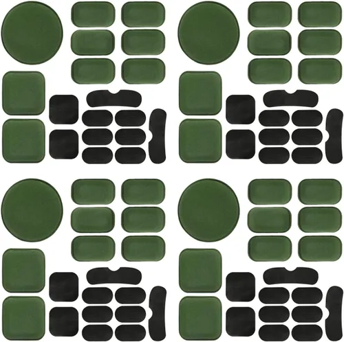 Vista 11 de Almohadillas universales para casco Airsoft, kit de almohadillas de espuma de repuesto para casco rápido, mich/ACH/USMC/PASGT