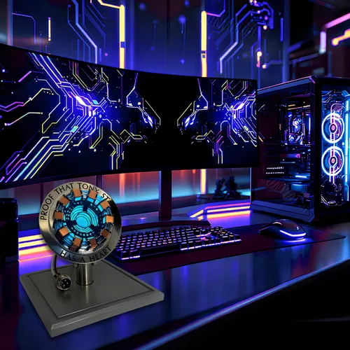 Vista 7 de Reactor Arc MK1 - Escala 1:1, luz LED alimentada por USB con sensor de vibración, sin montaje, incluye estuche de exhibición Regalo coleccionable