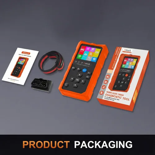 Vista 9 de Herramienta de diagnóstico del escáner inalámbrico OBD2, lector de código de coche 96000+ Escáner DTC con reinicio para iOS y Android, modo 6, modo