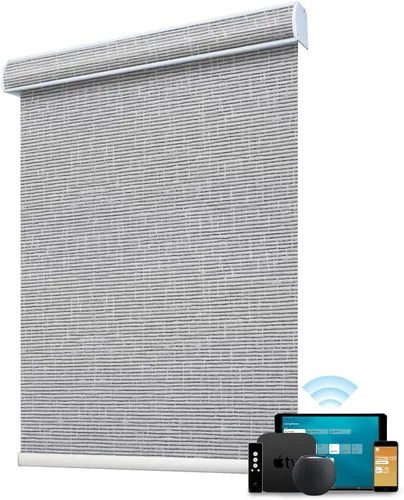 Vista 35 de SmartWings Persianas enrollables con cable duro PoE 100% opacas, muestra de tela
