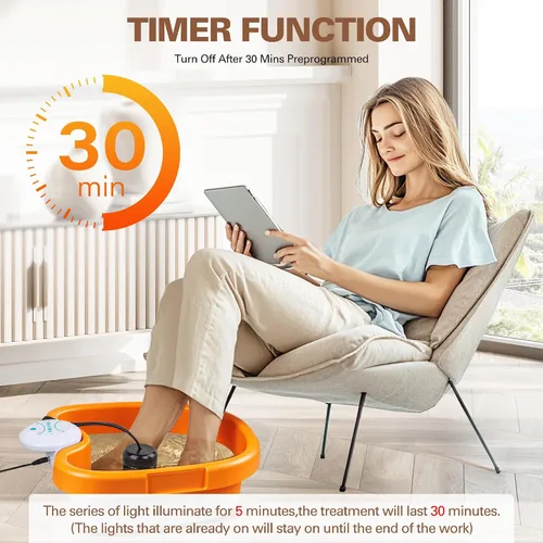 Vista 5 de Ionic Foot Bath Detox Machine - Suitable for Home Use, Home Salon-Level Spa Detox Machine, Healthy Detoxification, with Foot Bath, Array * 2