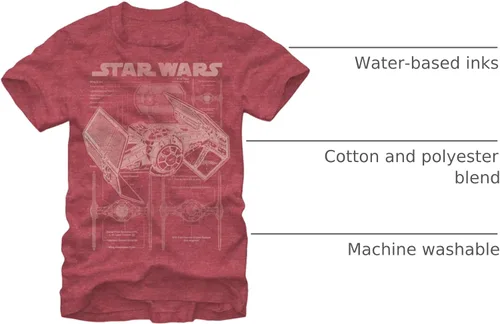Vista 3 de Star Wars Camiseta Tie Fighter para hombre joven