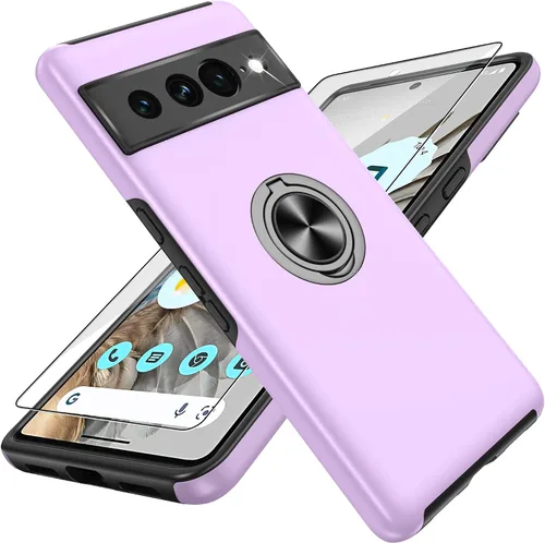 Vista 16 de Funda para Google Pixel 7 Pro, con cubierta deslizante para cámara y protector de pantalla HD, [probado contra caídas de grado militar] Funda