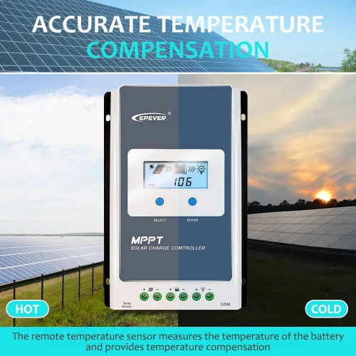 Vista 7 de EPEVER Controlador de carga solar de 10 A, controlador de carga de panel solar MPPT, controlador de carga de 12 V/24 V, trabajo automático, máximo