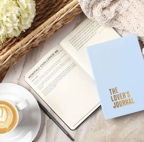 Vista 5 de The Lovers Journal - Diario para parejas, diario de matrimonio con indicaciones interactivas, citas motivacionales Diario guiado para parejas