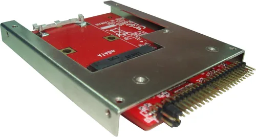 Vista 9 de IIDE-MSAT mSATA a convertidor de adaptador IDE de 2.5 pulgadas con soporte de marco de aluminio - Atrapa y retiene SSD mSATA como unidad SSD IDE