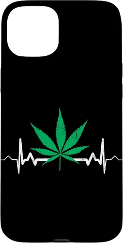 Vista 9 de Weed Heartbeat Pot Cannabis Leaf Marijuana 420 Stoner Gift Case for iPhone 17