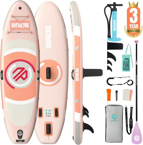 Vista 11 de Niphean 10' Inflatable Paddle Board, Ultra-Light SUP for Beginners