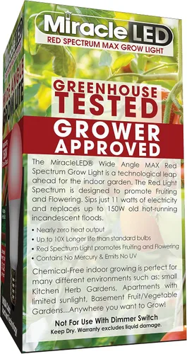Vista 2 de MiracleLED 604596 - Luz de cultivo multiplanta, 1 paquete, color rojo de 150 W