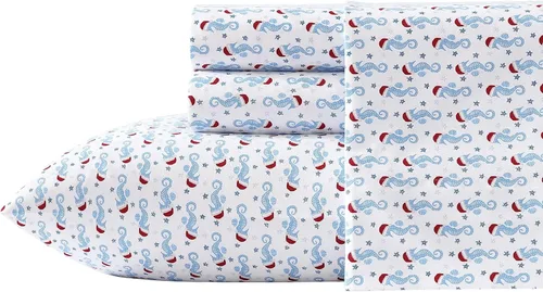Vista 9 de Nautica - Juego de sábanas King, juego de ropa de cama de franela cepillada, artículos esenciales para habitación suaves y acogedores
