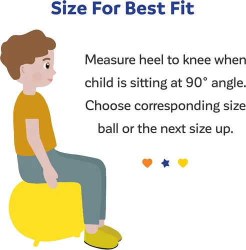 Vista 6 de Diversión y función: pelota para silla - Silla de pelota de yoga para niños - Asiento flexible para aula, escuela primaria y secundaria - Silla