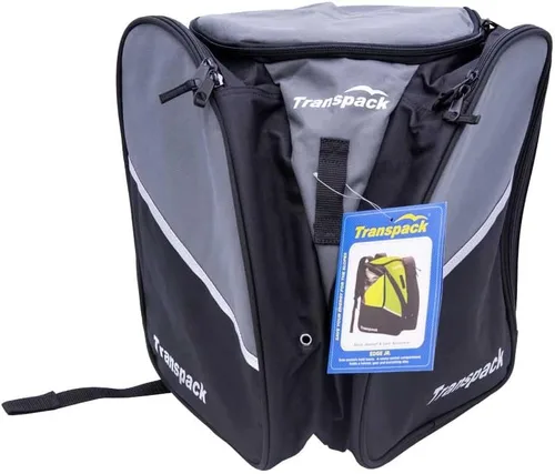 Vista 8 de TRANSPACK Edge Junior - Mochila para botas de esquí y snowboard, resistente al agua, 33 L, bolsa de mochila Blanco (White Snowflake)