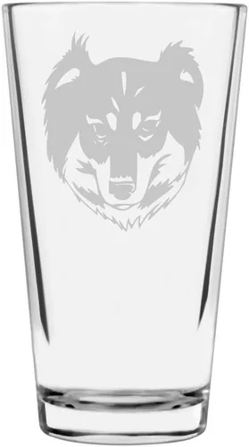 Vista 238 de Podenco Canario - Vaso de pinta de 16 onzas con temática de perro personalizado
