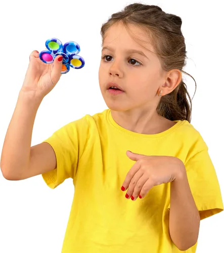 Vista 7 de Nutty Toys Fidget Spinner – Juguete sensorial para niños y adultos – Los mejores regalos para aliviar el estrés y la ansiedad 2025, idea única