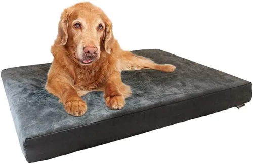 Vista 9 de Dogbed4less Cama refrescante de espuma viscoelástica para perros medianos con funda lavable, forro impermeable y funda extra externa para cama