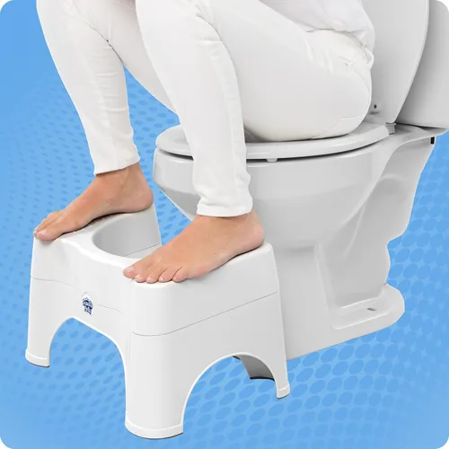 Vista 10 de Squatty Potty The Original Taburete de Baño para Inodoro - Ajustable 2.0, Convertible a 7" o 9" de Altura con Tapa Removible para Adultos y Niños