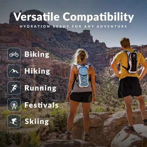 Vista 5 de Water Buffalo Oasis Hydration Bladder – 2L and 3L Water Bladder for Hiking Backpack, Leakproof Design with Insulated Hose and High-Flow Bite Valve