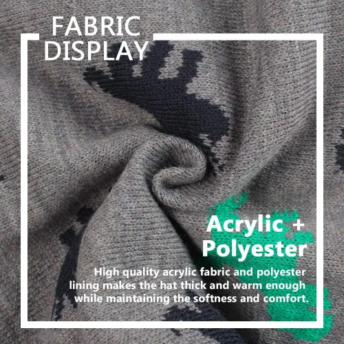 Vista 6 de Conjunto de bufanda de gorro de bebé de punto para invierno, cálido para niños y niñas, forro polar con pompón