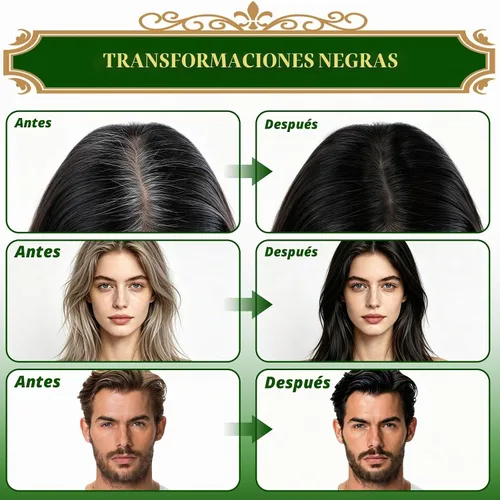 Vista 6 de Henna Powder Hair Color Kit with Complete Tools,150g,Home Use Natural Black