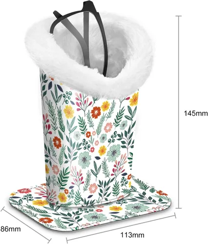 Vista 67 de Fintie Soporte para anteojos forrado de felpa con base magnética, estuche de cuero vegano prémium para lentes