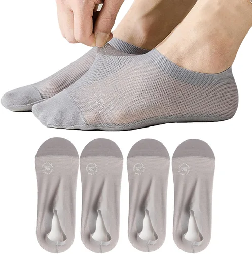 Vista 8 de Calcetines ultrafinos sin costuras antideslizantes de nylon para mujer, invisibles, ligeros y transpirables, paquetes de 3, 4 y 6 pares