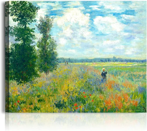 Vista 44 de A&T ARTWORK Antibes Seen from The Salis Gardens de Claude Monet Las Obras de Arte Clásico Mundial Reproducciones, Impresiones de Arte en Lienzo