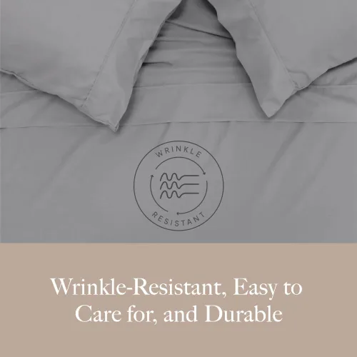 Vista 6 de Jennifer Adams Lux Collection - Juego de sábanas, sábanas y fundas de almohada de microfibra de 3 piezas, ultra suave, transpirable y resistente a
