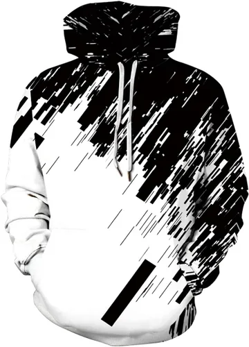 Vista 21 de Chaos World Sudadera con Capucha Novedosa para Hombre de Manga Larga con Estampado Gráfico Divertido en 3D Suéter Pullover 1 negro y rojo.